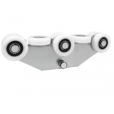 Wózek 8-rolkowy poliamid do profilu 80x80x5