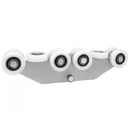 Wózek 10-rolkowy poliamid do profilu 80x80x5