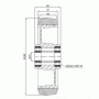 Koła aluminiowo-gumowe fi 180 mm - opona czarna