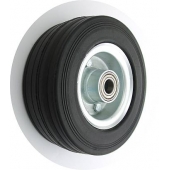 Koło metalowo-gumowe fi 225 mm ( do 300 kg ) ł. kulkowe ( fi 20 ) czarne