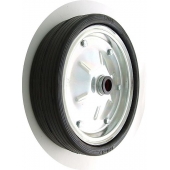 Koło metalowo-gumowe fi 350 mm ( do 250 kg ) ł. wałeczkowe ( fi 25 )