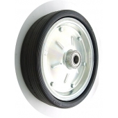 Koło metalowo-gumowe fi 300 mm ( do 300 kg) ł. kulkowe ( fi 25 )