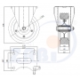 Koła fi 160 metalowo-gumowe do 220 kg w obudowach stałych