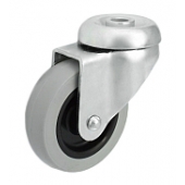 Koła meblowe fi 50 w obudowach z otworem centralnym