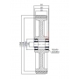 Koła żeliwne z poliuretanem fi 250