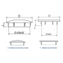 20x17 zaślepka do otworu technologicznego - 10 SZT.